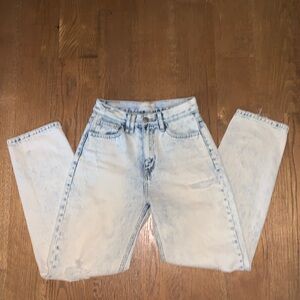 Gilded intent 90s jeans white washed jeans size 24
